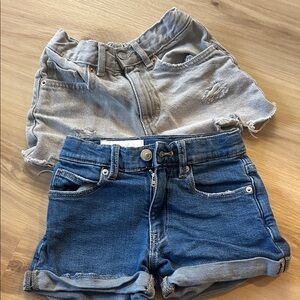 Zara Kids Denim Shorts - Blue and Gray